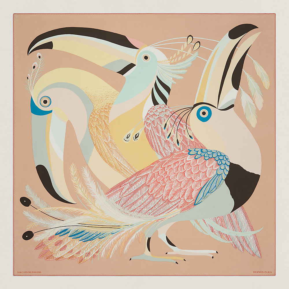 Toucans de Paradis scarf 140 Hermès Australia